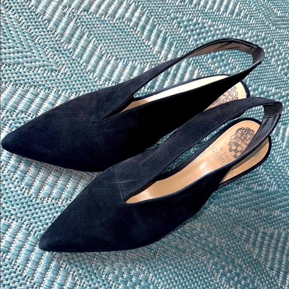 Vince Camuto Black Slingback Women's Shoes